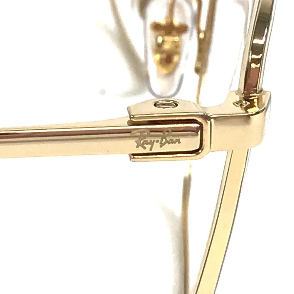 Ray-Ban Eyeglasses Frames RB6511 2500 Arista Gold Rectangle Full Rim 53-19-145